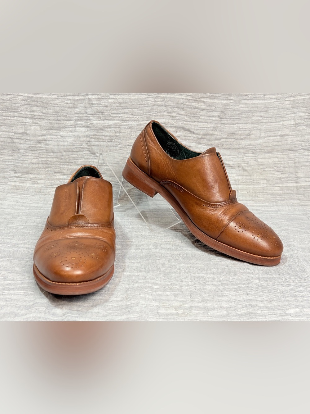 Pikolinos Royal W5M-3601 Brown Leather Oxford Slip On Loafers